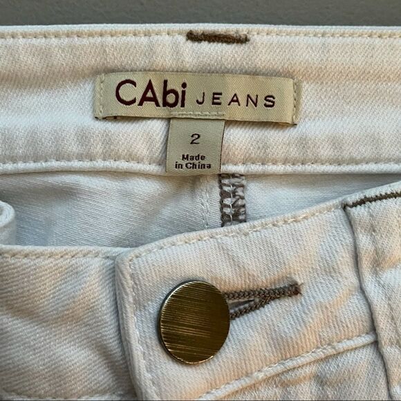 CAbi Style 336 Bree White Skinny Jeans - 2 - Picture 2 of 7